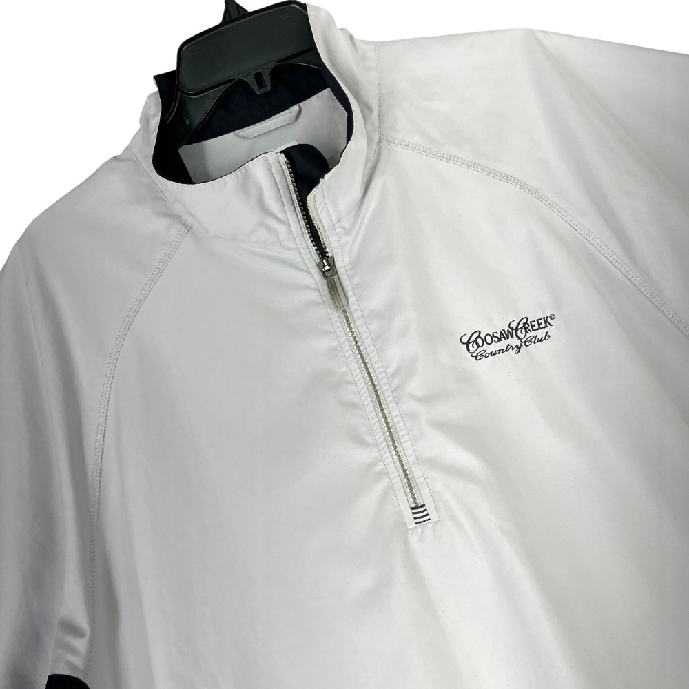 Coosaw Creek Adidas Quarter Zip Pullover Mens L Gorpcore Sporty Golf Top